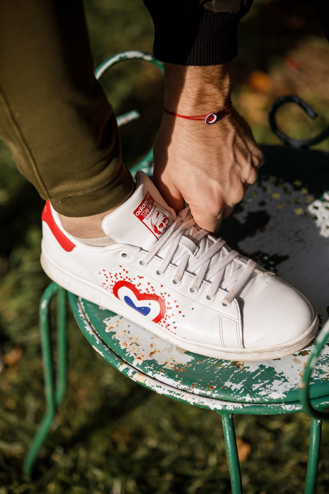 adidas stan smith coeur rouge