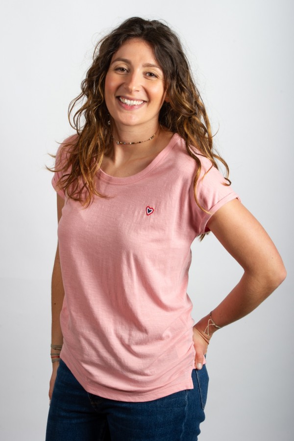 T-shirt rose femme 