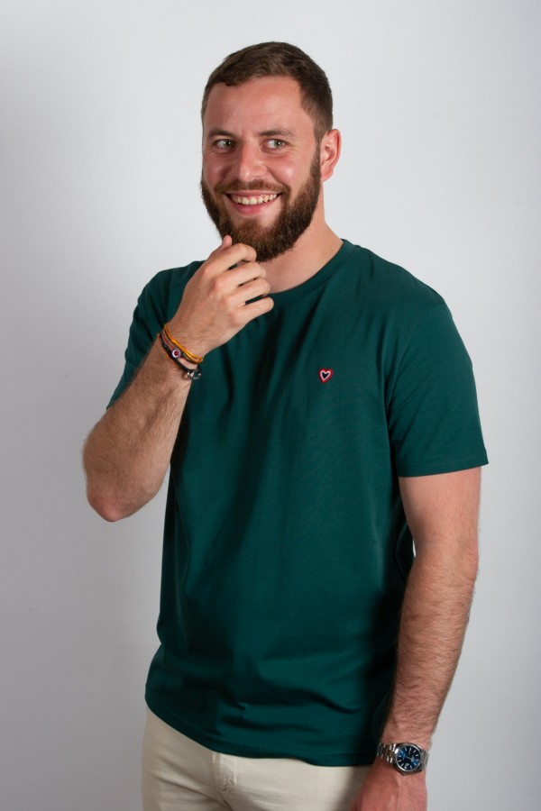 T-shirt vert fonc