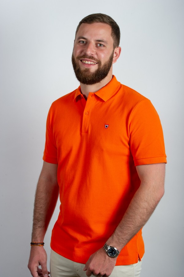 Polo piqu orange 