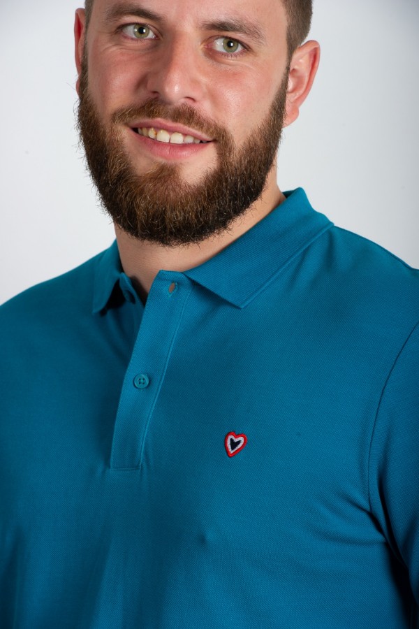 Polo ocan CHARLES - 100% coton bio OEKO-TEX - Dtails