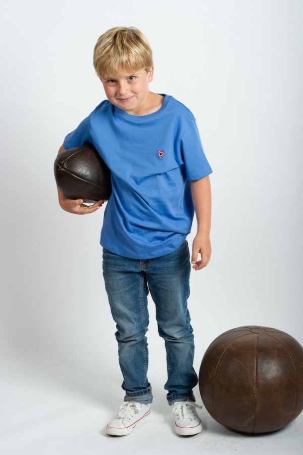 T-shirt bleu 