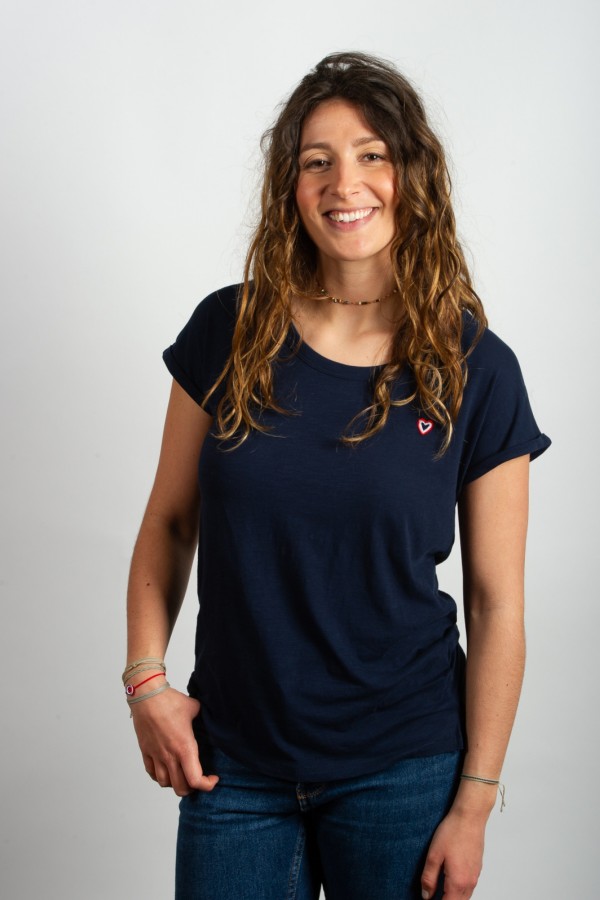 T-shirt bleu marine femme