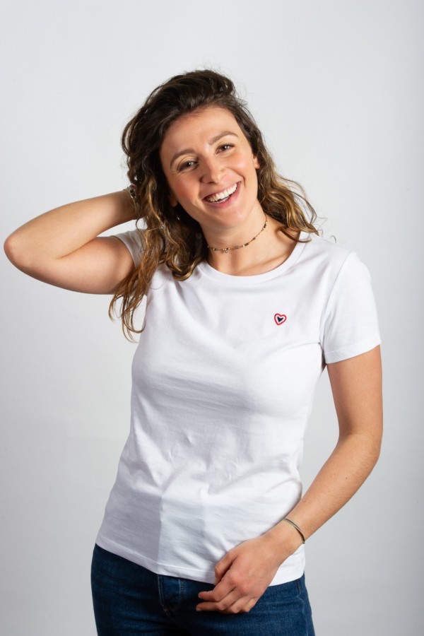 T-shirt blanc femme
