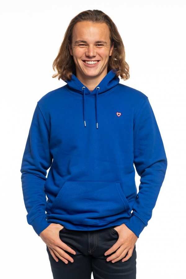 Sweat  capuche Bleu de travail GASPARD - Coton biologique
