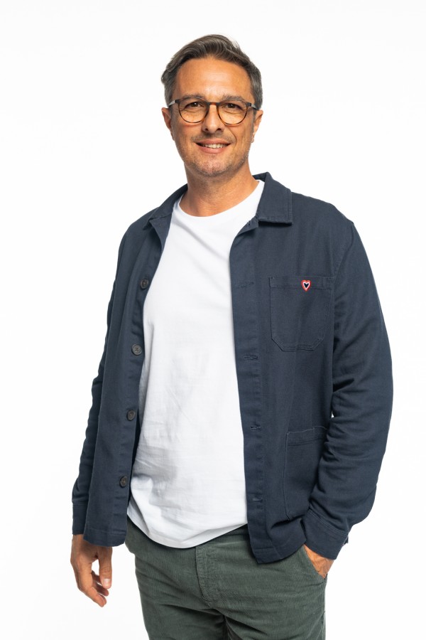Veste d'atelier marine NANS