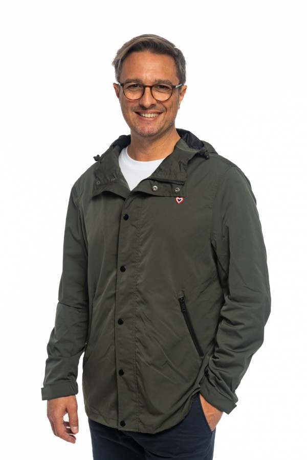 Veste  capuche kaki
