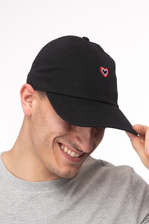 Casquette noire coton