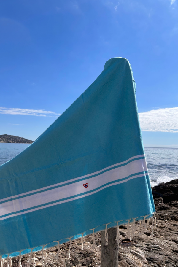 Fouta Classique bleu azur