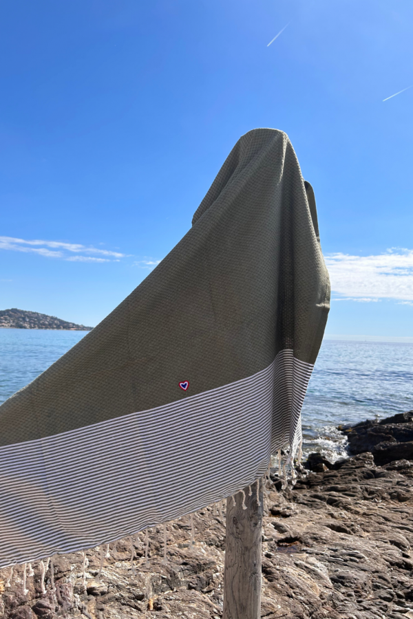 Fouta Honeycomb light khaki