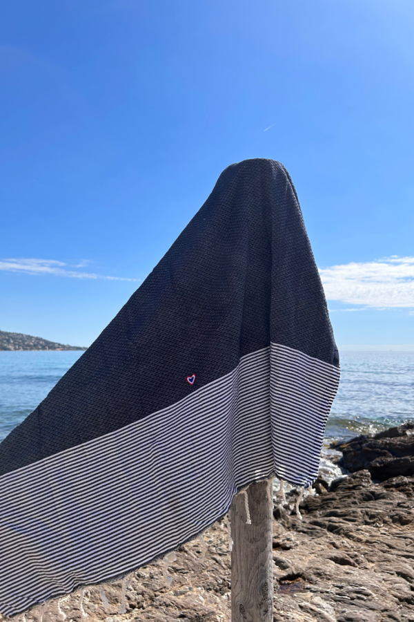 Fouta Honeycomb blue night