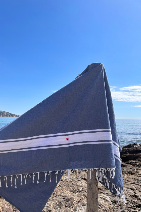 Fouta Xxl blue jean