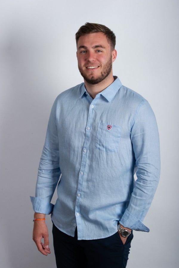 Chemise ville gros vichy marine 