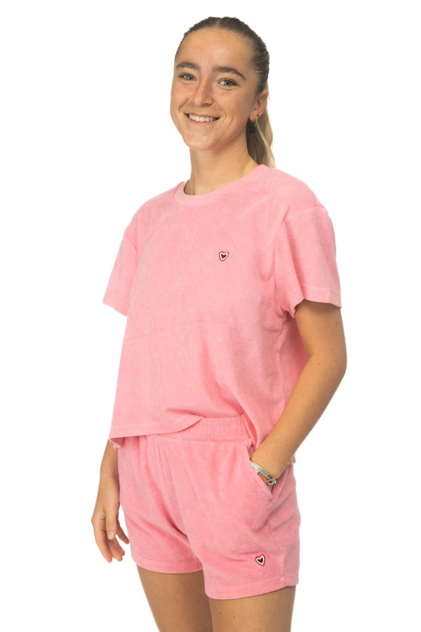 Tee-shirt ponge rose