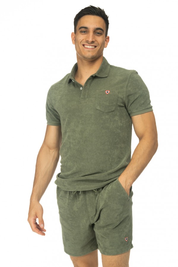 Polo ponge kaki