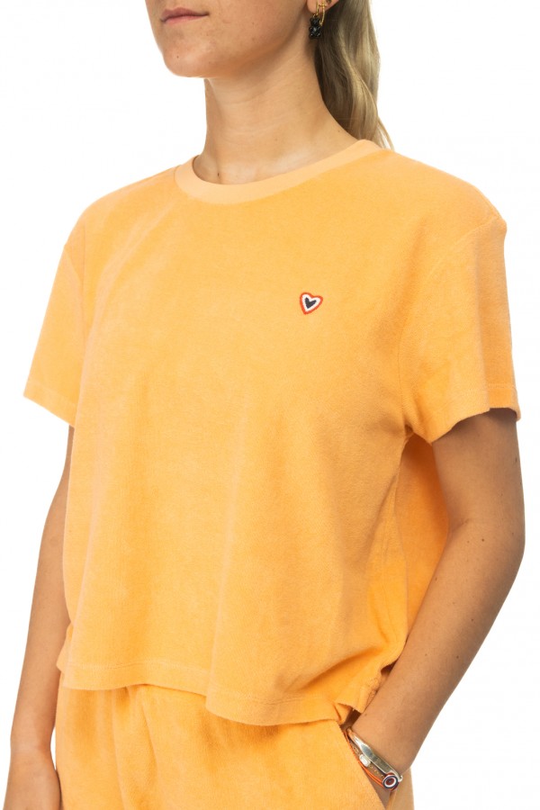Tee-shirt ponge abricot