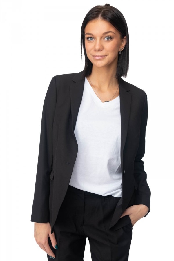 Veste de costume noir pour femme