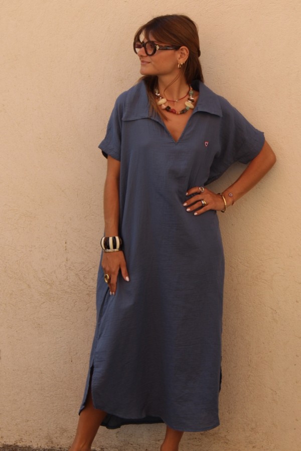 Tunic sleeves cotton peacock gauze 