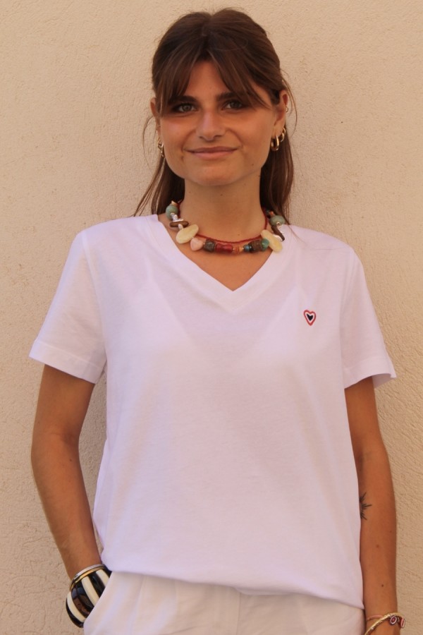 White T-shirt Marie